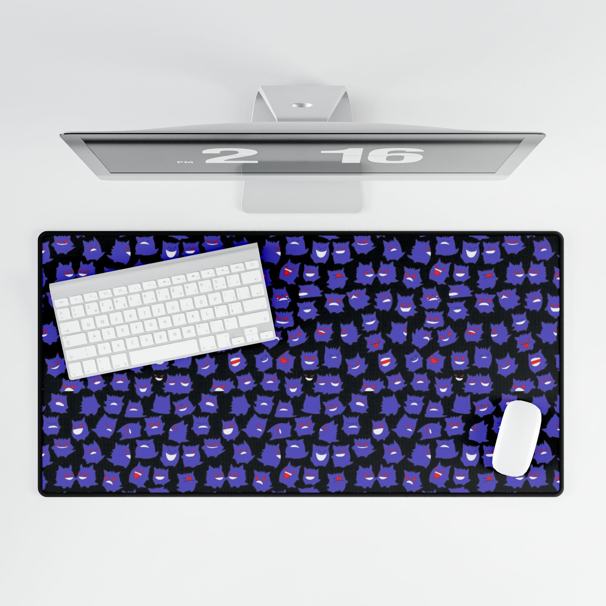 Colorful Haunted Pattern Desk Mat
