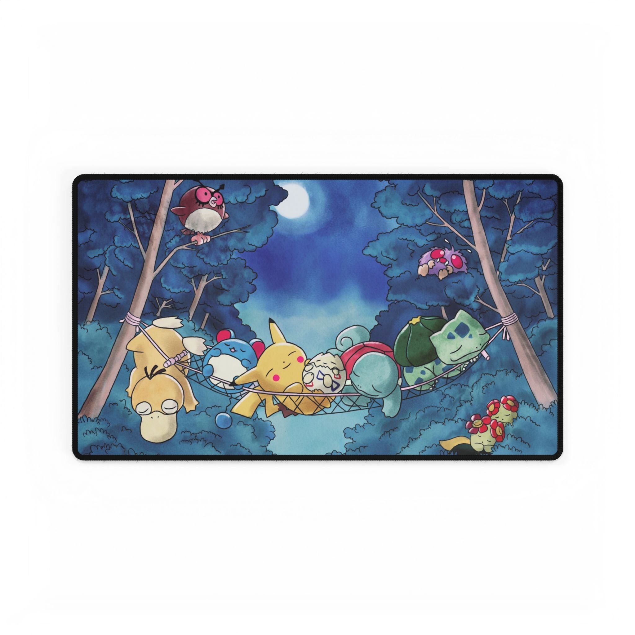 Sleeping poke Desk Mat: Soft Playful Design for Fans