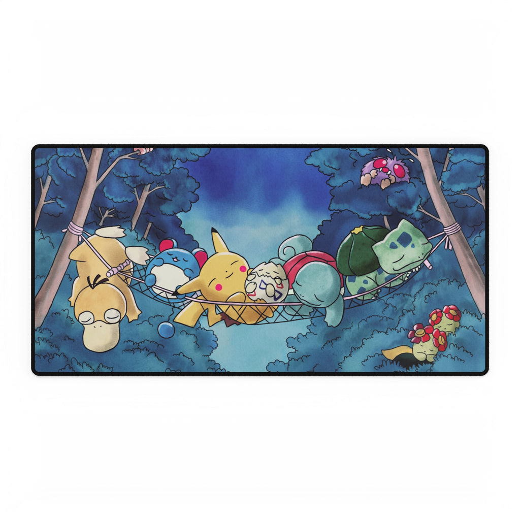 Sleeping poke Desk Mat: Soft Playful Design for Fans