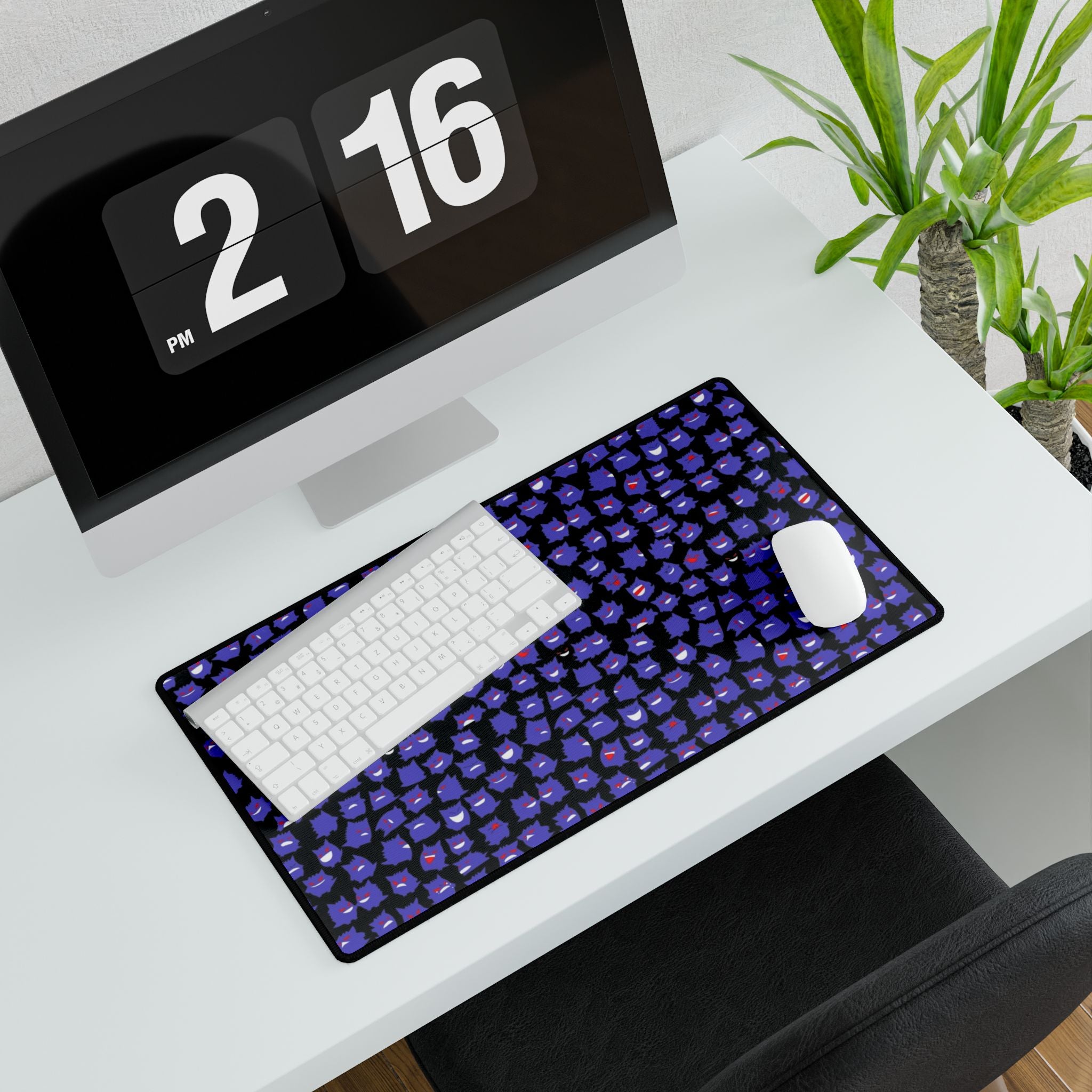 Colorful Haunted Pattern Desk Mat